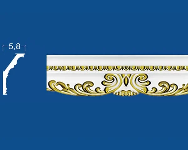 Baghete arhitecturale din polistiren B-36 Gold