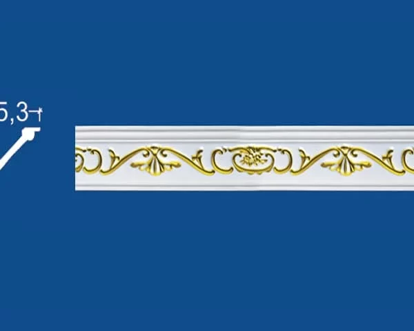 Stiropor ornament lajsna B-6 Gold