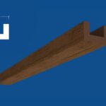 Imitacija drvene grede BR-01 tamna 3m