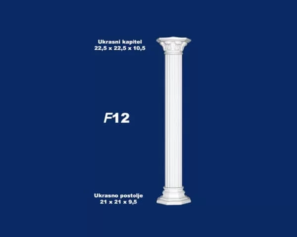 Gipsani stub f-12 glatki