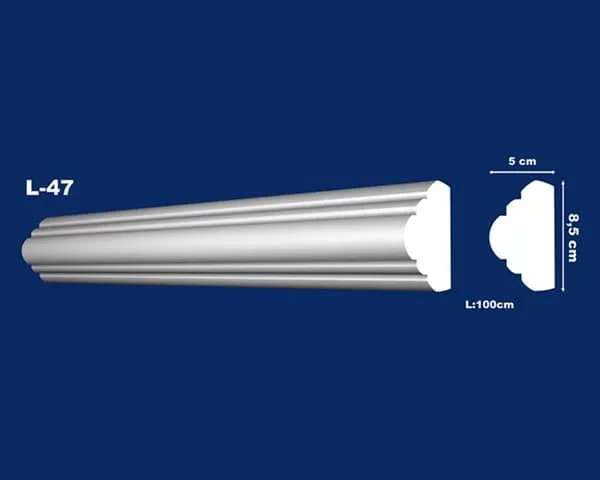 Moulures linéaires droites un plâtre L-47