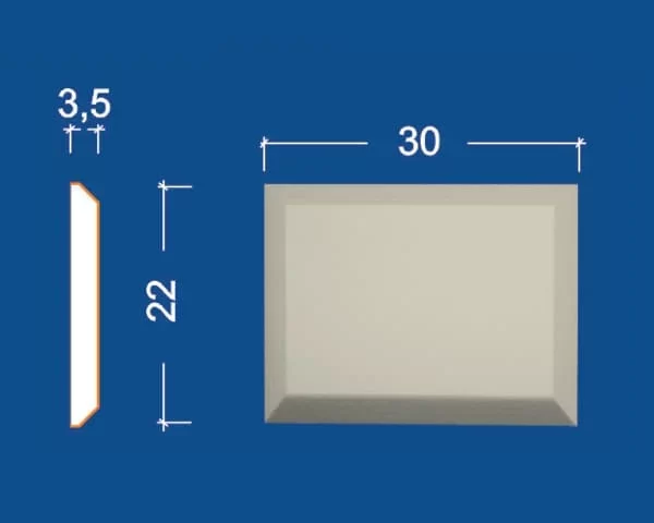 Facade edge square SKS-105 K