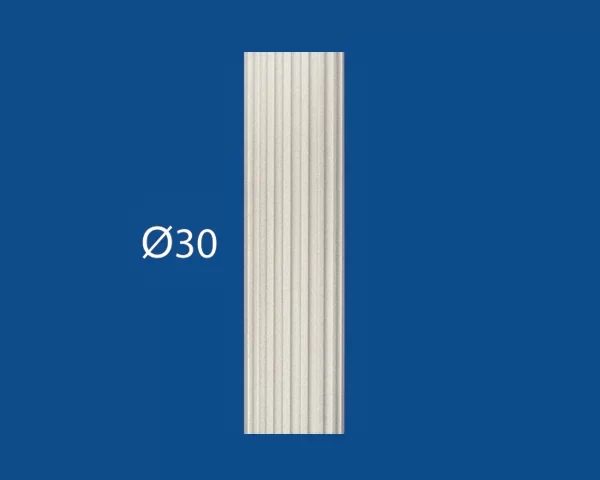 Colonne de façade ronde en polystyrène ø30 FS-6 R