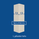 Fasadni L pilaster od stiropora SLS-219 G