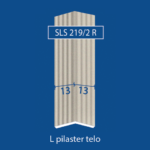 Fasadni L pilaster od stiropora SLS-219 R