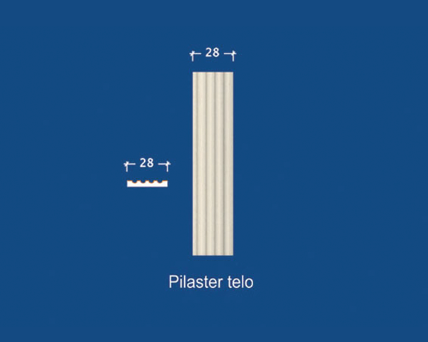 Pilastre de façade en polystyrène SLS-28 R