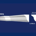 Gipsana lajsna ugaona UL-50B