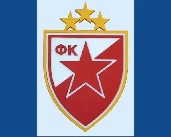 Crvena Zvezda - Sportski grb od stiropora
