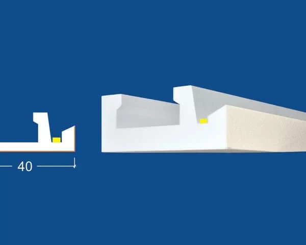 Bagheta decorativa pentru banda led 6 XPS